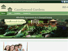 Tablet Screenshot of candlewoodgardens.com